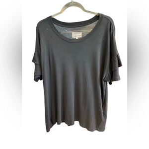 Current /ELLIOTT Ruffle Roadie Tee